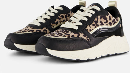 Cellini Leopard Sneakers zwart Textiel - 36,37,38,39,40,41,42