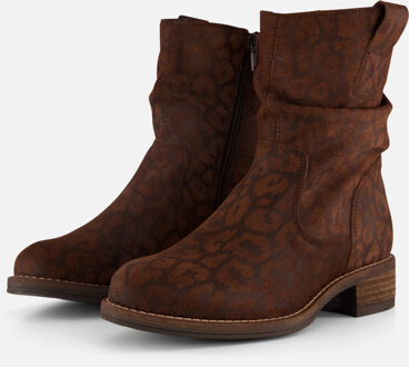 Cellini Plooi Enkellaarsjes bruin Suede - 36,37,38,39,40,41,42