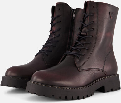Cellini Veterboots rood Leer Bordeaux - 36,37,38,39,40,41,42,43