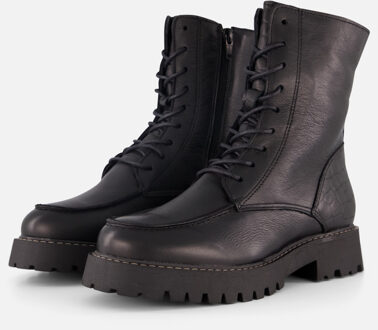 Cellini Veterboots zwart Leer - 36,37,38,39,40,41,42