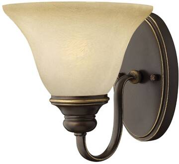 Cello klassieke wandlamp brons, crème