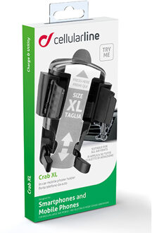 Cellularline Crab XL Mobiele telefoon/Smartphone Zwart