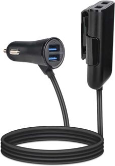 Celly autolader USB 4-poorts 1,6 meter zwart