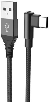 Celly Datakabel Usb-c L Connector 100 Cm Zwart
