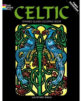 Celtic Stained Glass Coloring Book