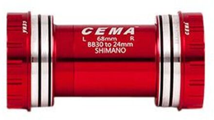 Cema Bracketas Bb30 Interlock Shimano-keramisch-rood