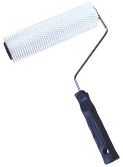 Cement Tool Duurzaam Draagbare Verf Spiked 13Mm Tanden Hoogte Plastic Handvat Borstel Roller Bubble Verwijderen Zelfnivellerende Professionele 9 inches