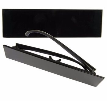 Censuur zwart balkje zonnebril - zwart - feestbril - volwassenen - boef - crimineel