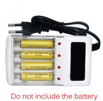 Centechia Universele Lader Aa En Aaa Oplaadbare 4 Poorten Nimh Nicd Batterijen Charger Smart Travel Charger Met Eu Plug