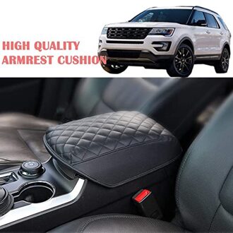 Center Console Cover Pu Lederen Anti-Slip Armsteun Cover Voor Ford Explorer Suv