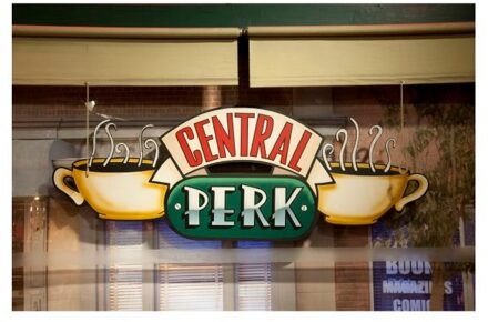 Central Perk Coffee Sign t-shirt - Wit - 5XL
