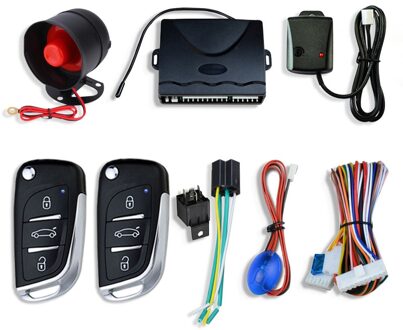 Centrale Vergrendeling Auto Alarm Startonderbreker Systeem Met Hoorn Sirene Sensor Afstandsbediening Deurslot Automatisering Beveiliging