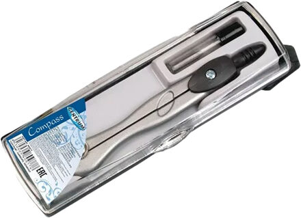 Centrum Passer set - 2-delig - 11 cm - voor school - wiskunde - met potloodvulling