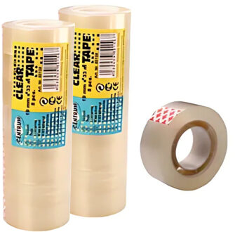 Centrum Plakband - 16x stuks - transparant - 19 mm x 33 m - kantoorartikelen