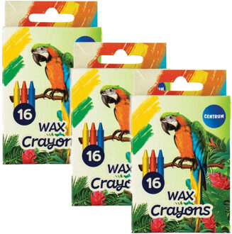 Centrum Waskrijtjes - 48x - gekleurd - 9 cm - speelgoed/knutselen - wax