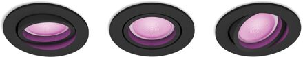 CENTURA INBOUWSPOT 3-pack WIT EN GEKLEURD LICHT Zwt