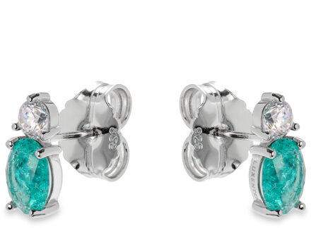 ceoljo sterling zilveren oorbellen Groen