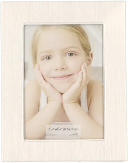 cepewa Aluminium fotolijst rechthoek - zilver - voor kleine portret foto van 5,5 x 8 cm