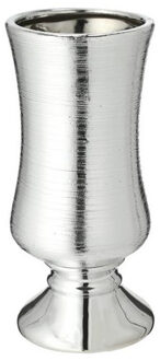 cepewa Bloemenvaas kelk zilver van keramiek 24 cm