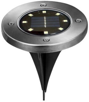 cepewa Buiten prik spot - solar verlichting - tuinpad/plant verlichting - LED - 12 cm