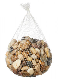cepewa Decoratie steentjes - kleur mix - 1 kg - hobby stenen - kiezelstenen klein