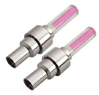cepewa Fietswielverlichting firefly ventiel LED lampjes roze 2 stuks - Action products