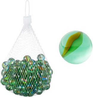 cepewa Glazen knikkers in netje - 0.5 kilo - Speelgoed - Buiten - Knikkeren - dia 16 mm