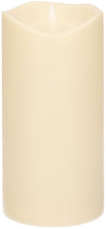 cepewa LED Stompkaars ivoor 15 cm met timerfunctie