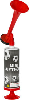 cepewa Luchthoorn - EK/WK - op luchtdruk - 13 cm - supporter - voetbal Rood