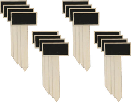 cepewa Plantenstekers - 16x stuks - plantenlabels krijtbordjes - 21 cm