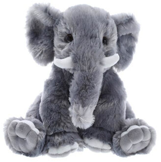 cepewa Pluche olifant dierenknuffel grijs 25 cm