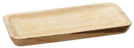 cepewa Rechthoekig kaarsenbord/kaarsenplateau hout 35 x 3 x 17 cm