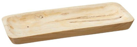 cepewa Rechthoekig kaarsenbord/kaarsenplateau hout 40 x 3 x 17 cm