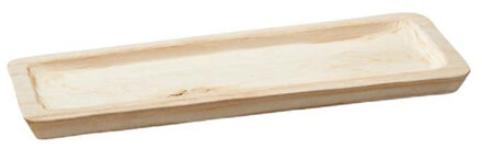 cepewa Rechthoekig kaarsenbord/kaarsenplateau hout 50 x 3 x 17 cm
