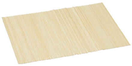 cepewa Rechthoekige placemat - bamboe - beige - 30 x 45 cm - tafeldecoratie - onderleggers
