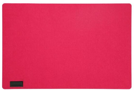 cepewa Rechthoekige placemat met ronde hoeken polyester fuchsia roze 30 x 45 cm - Placemats