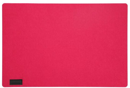 cepewa Rechthoekige placemat met ronde hoeken polyester fuchsia roze 30 x 45 cm