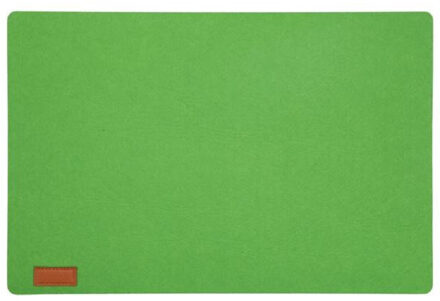 cepewa Rechthoekige placemat met ronde hoeken polyester groen 30 x 45 cm