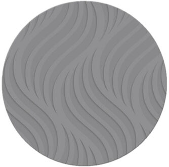 cepewa Ronde placemat grijs met wave patroon 37 cm