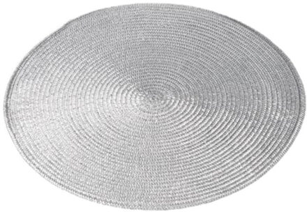 cepewa Ronde placemat zilver polypropeen 38 cm