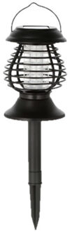 cepewa Solar tuinlamp/prikspot anti-muggenlamp op zonne-energie 43 cm