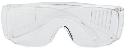 cepewa Veiligheidsbril/vuurwerkbril - 2x - kunststof - transparant - beschermbril voor volwassenen