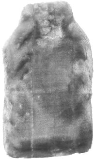 cepewa Warmwaterkruik - 2L - zilver/grijs - met pluche hoes - kruik - winter