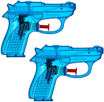 cepewa Waterpistool Splash Gun - 10x - klein model - 12 cm - blauw