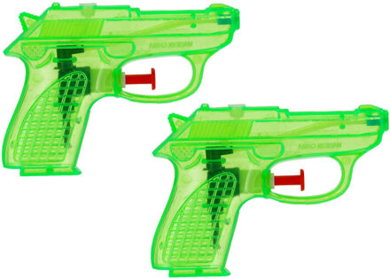 cepewa Waterpistool Splash Gun - 10x - klein model - 12 cm - groen - Waterpistolen