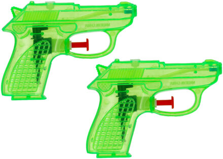 cepewa Waterpistool Splash Gun - 4x - klein model - 12 cm - groen