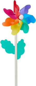 cepewa Windmolen tuin/strand - Speelgoed - Multi kleuren - 30 cm