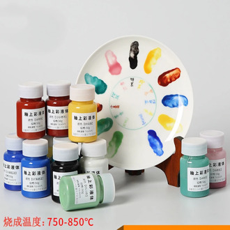 Ceramic art glaze color liquid liquid ceramic painting paint low temperature baking color
