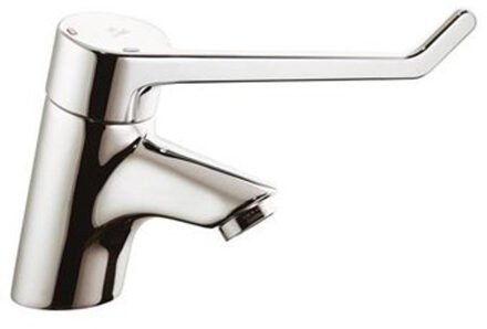 Ceraplus wastafelkraan met hendel 18cm veilige sluiting over koud chroom B8221AA