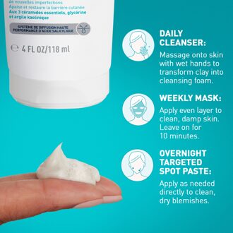Cerave Blemish Clay To Foam Cleanser 118ml